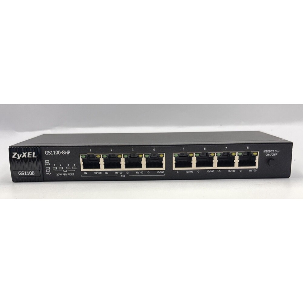 Zyxel GS1100-8HP-240W  8 Ports GbE+PoE Switch- No Power Supply